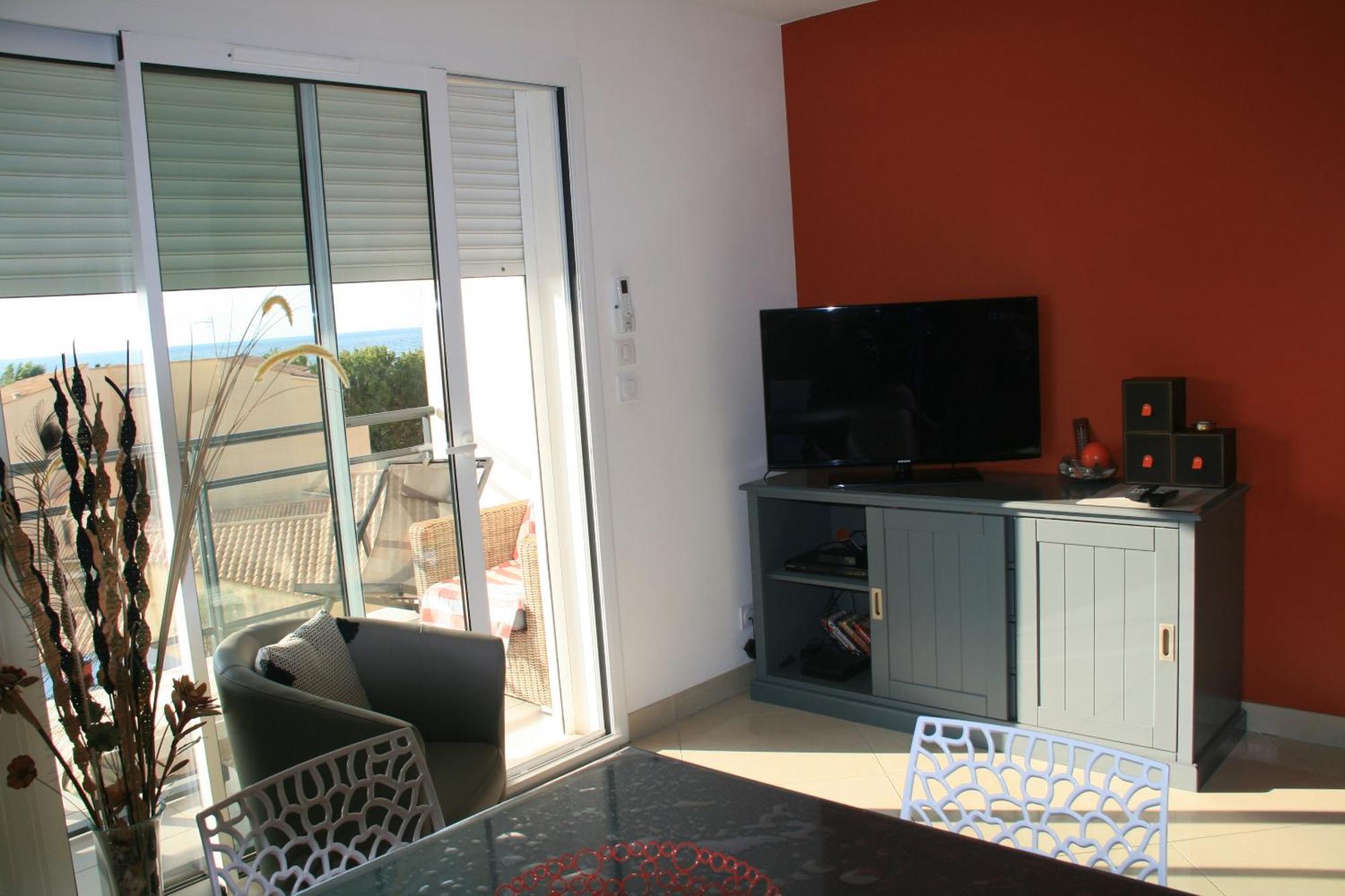 T3 Vue Mer 100M De La Plage Wifi Et Parking Saint-Pierre-la-Mer  Bagian luar foto